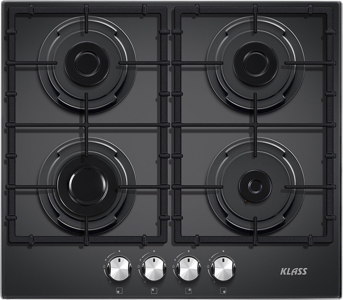 KLASS 4-pits gas Kookplaat 590 x 510 mm type OD640RE40S