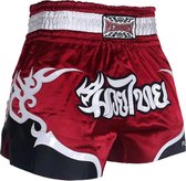 Fluory Muay Thai Short Kickboks Broek Tribal Wijnrood maat XL