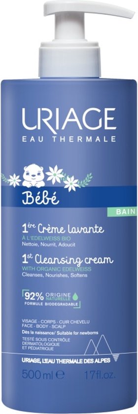 Uriage Bébé Eau Nettoyante Water Nettoyante + Crème Change Offerte 1pack