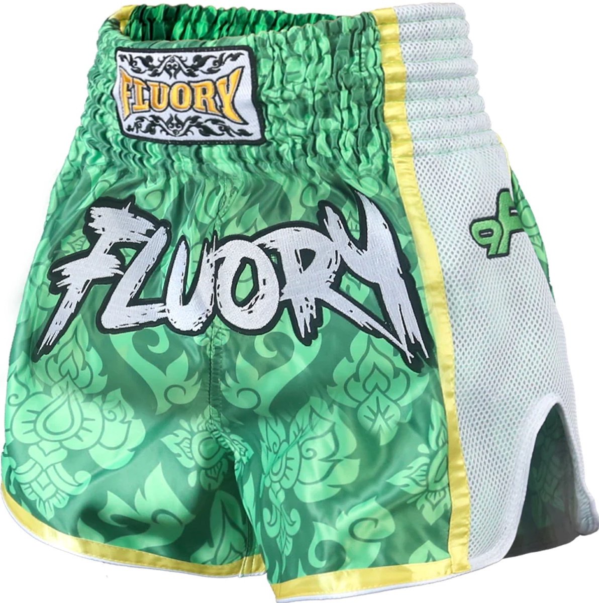 Fluory Muay Thai Kickboxing Shorts Groen maat XS