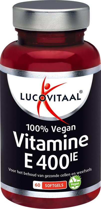Lucovitaal vitamine e 400 ie 100% vegan 60 capsules
