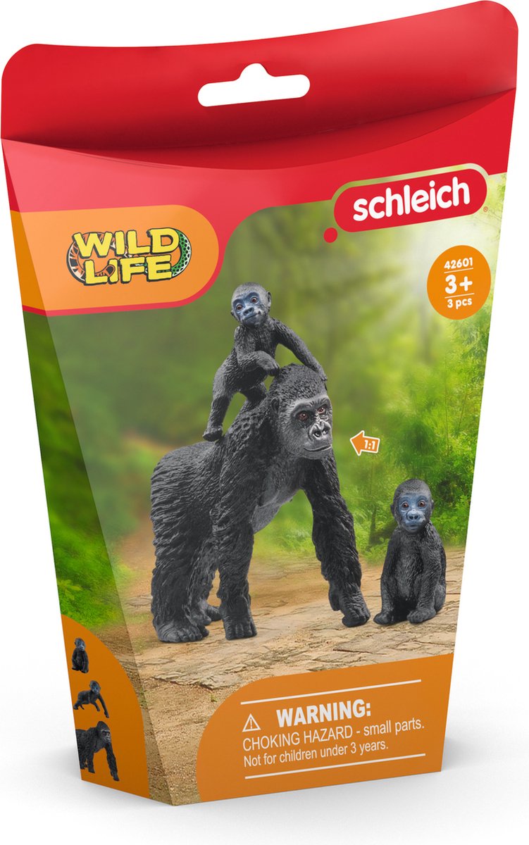 schleich WILD LIFE Gorilla familie - Speelfigurenset - 42601 — afbeelding 5