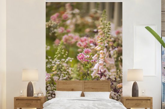 vonk Recyclen Ongelofelijk Behang - Fotobehang Romantisch beeld met akeleien - Breedte 160 cm x hoogte  240 cm | bol.com