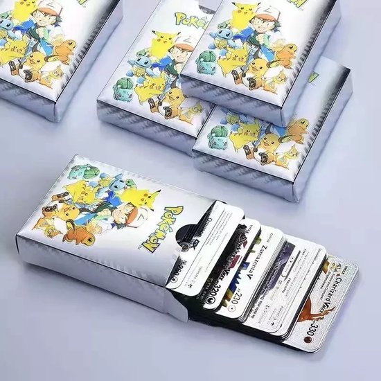 Afbeelding van het spel Speelkaarten-Kinderen-55-Stuks-Battle-Personage-Set-Fun-Met-Box-Rare-Silver-Editie