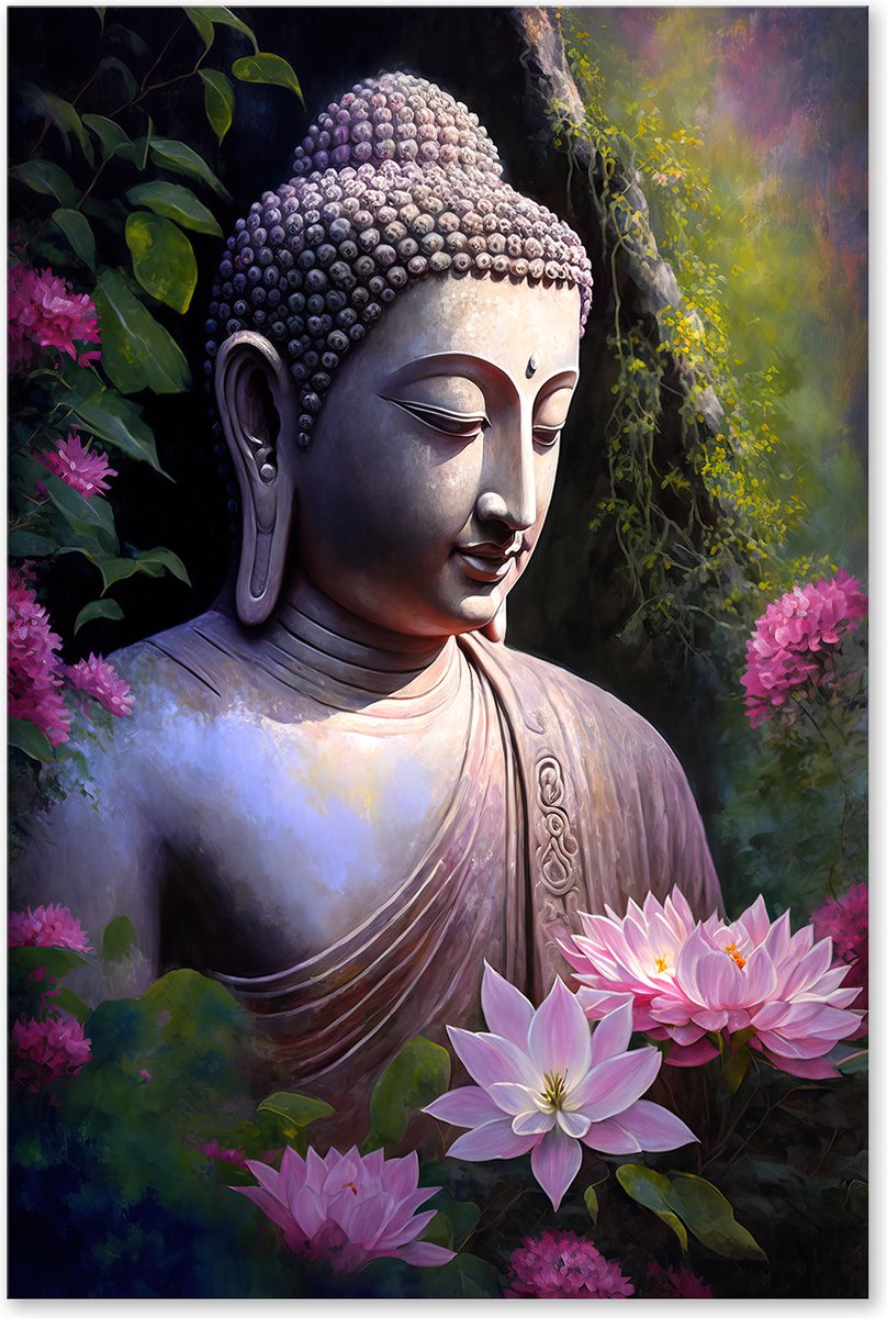 Schilderij Boeddha Meditatie | Canvas Fotokunst Schilderij Boeddha Meditatie | Canvas Fotokunst