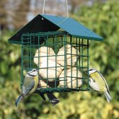 Aniculis - Vetbolhouder / Vetblokhouder voor tuinvogels (groen) - Vetbollenautomaat voor mezenbollen - Voederhuisje voor vetblokken