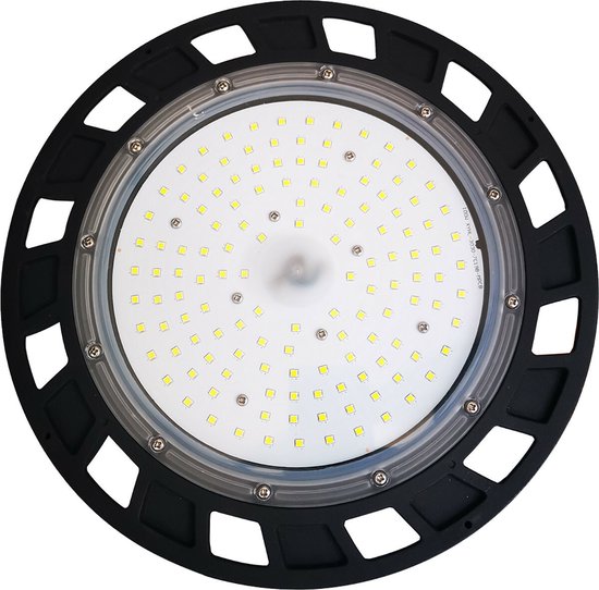 LED UFO High Bay - 100W - MEAN WELL Driver - Magazijnverlichting - Helder/Koud Wit 5700K - Waterdicht IP65 - Aluminium