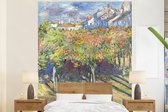 Behang - Fotobehang The Limes at Poissy - Schilderij van Claude Monet - Breedte 180 cm x hoogte 220 cm