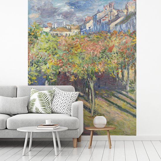 Papier peint - Papier peint photo peint Les tilleuls à Poissy - Tableau de Claude Monet - Largeur 180 cm x Hauteur 220 cm