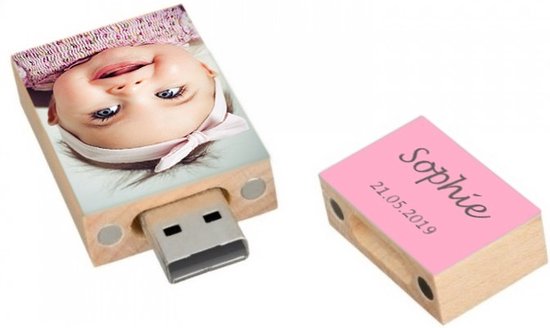 Clé USB 16Go en bois personnalisée