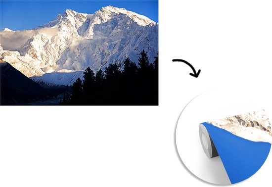 Avalanche sur Nanga Parbat fotobehang