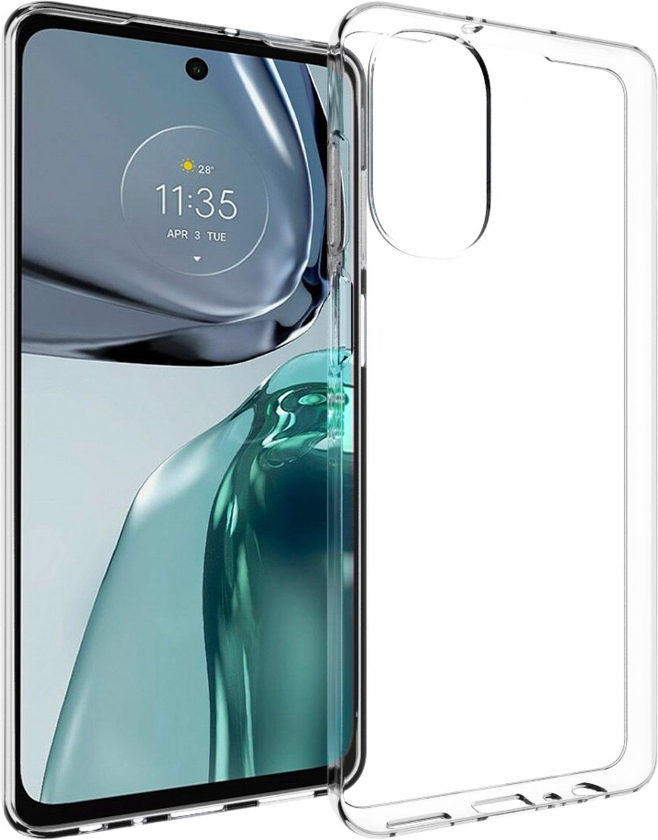 Accezz Hoesje Geschikt voor Motorola Moto G62 Hoesje Siliconen - Accezz Clear Backcover - Transparant