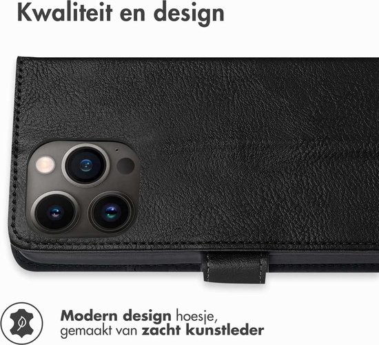 iPhone 13 Pro Hoesje - iMoshion Luxe Bookcase - Zwart - iMoshion