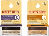 BURT'S BEES - Lip Treatment Overnight Intensive + Lip Scrub Conditioning - Set