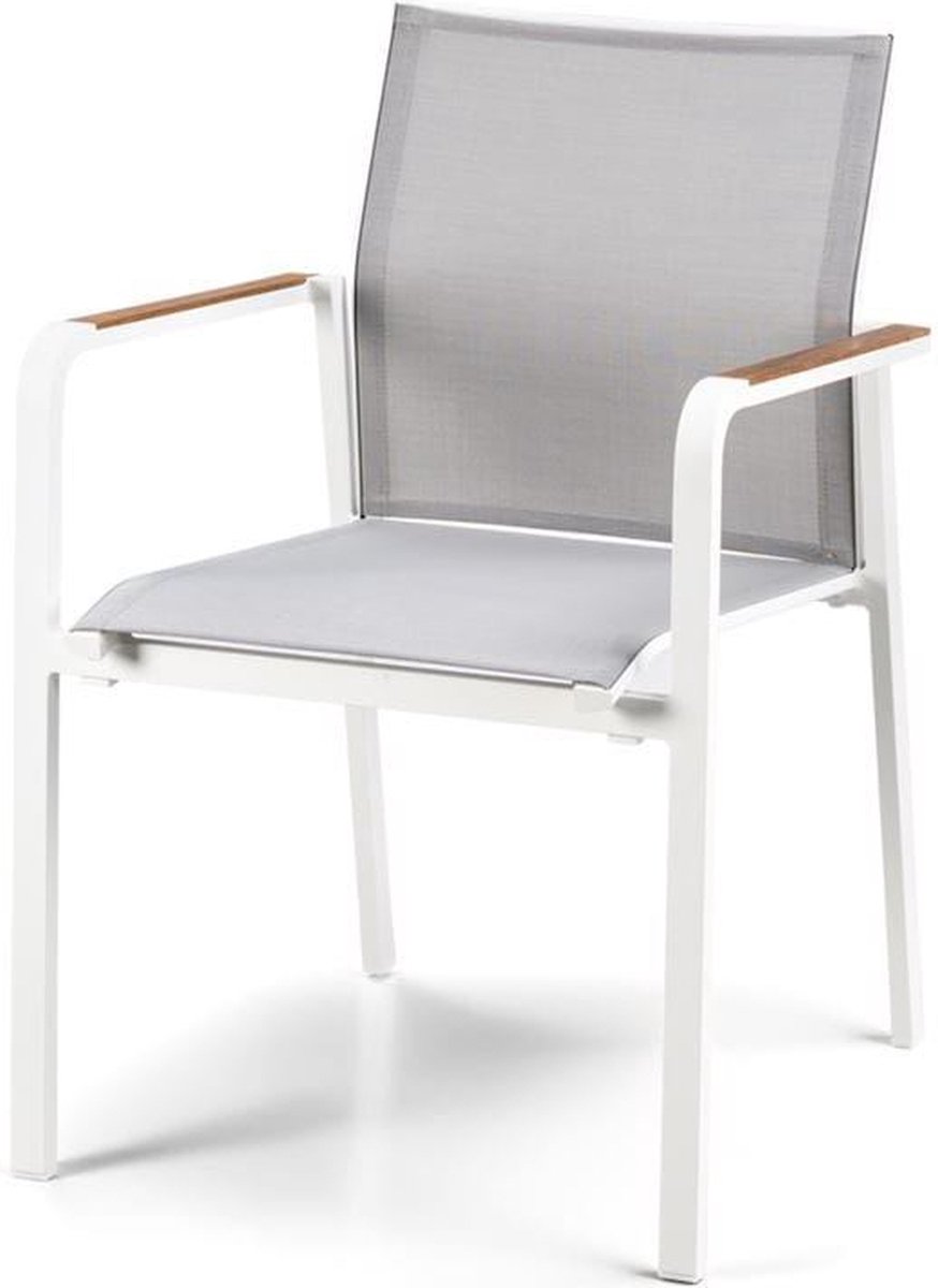 Suns Tutti Dining chaise de jardin - Mat White/White Grey