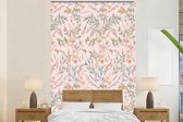 Behang - Fotobehang Bloemen - Pastel - Vintage - Breedte 225 cm x hoogte 350 cm