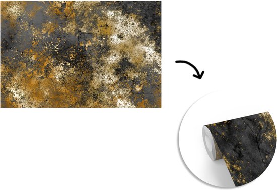 Papier Peint - Papier Peint Papier peint photo Gold - Zwart - Luxe - Largeur 525 cm x hauteur 350 cm
