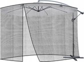 Ariko Muskietennet - Parasol - Muggennet - Vliegengordijn voor parasol - Klamboe - Dia 3m x h 2.6 m