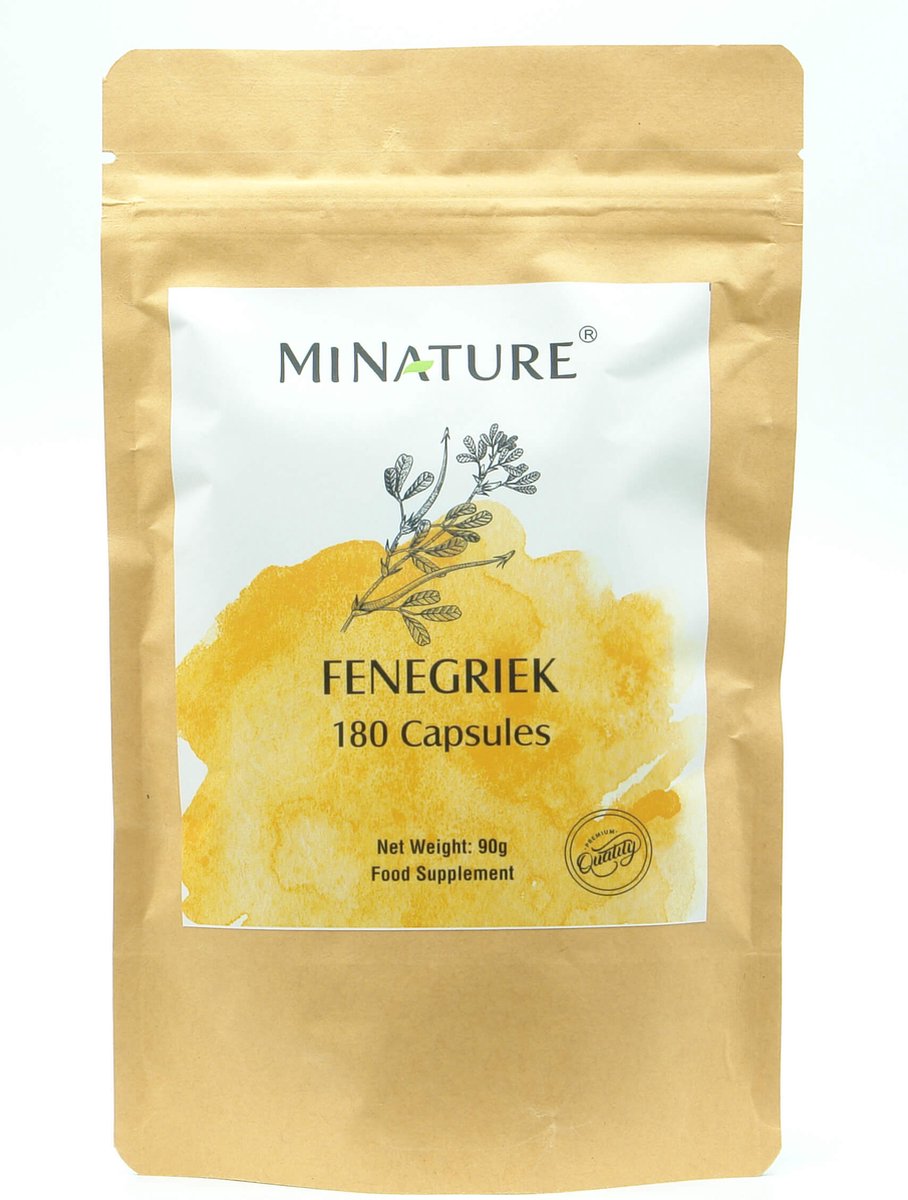 Goedkoopste Fenegriek Capsules 180 stuks - 450mg Poeder van Fenugreek per Vega Capsule - 100 Plantaardig