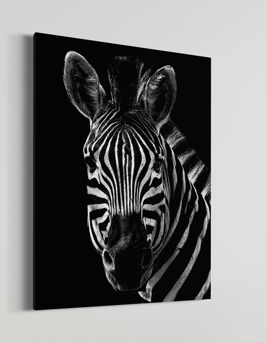 Zebra | Schobbejak Animal Collection | Canvas | Wanddecoratie | Kunst | Schilderij | 70x100 CM