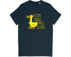 Grappig T Shirt - I Don't Give A Fuck A Duck - Blauw - 3XL