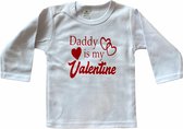 Stijlie kids Valentijnsdag Daddy is my Valentine shirt maat 104