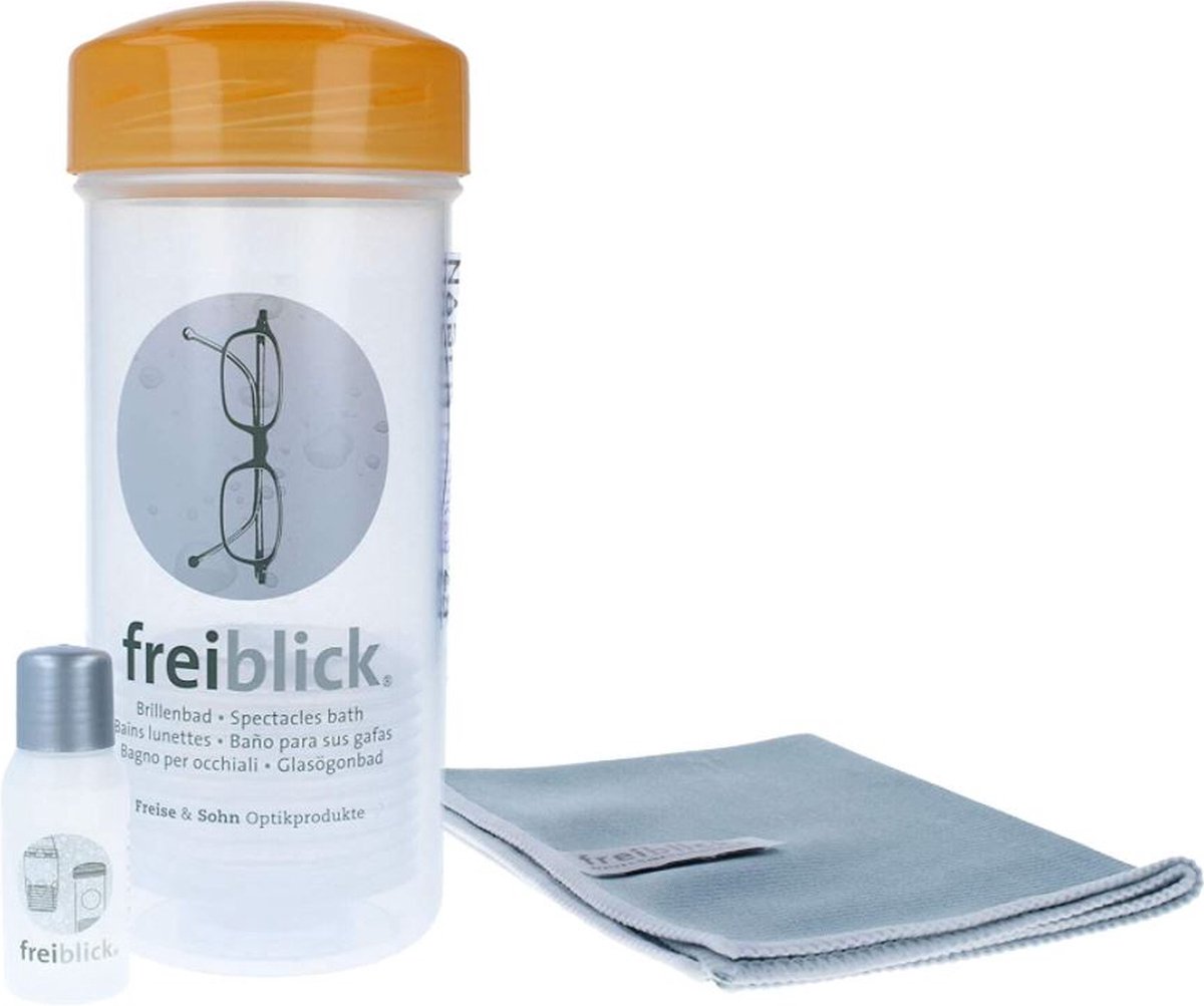 Brillenbad Schudbad Luxe Set – Met Reiniger 50 ml en Microvezeldoek - Cadeau