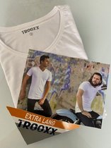 Trooxx T-shirt 6-Pack Extra Long - Round Neck - Wit - XL