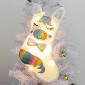 Chaussette de Noël licorne avec éclairage LED