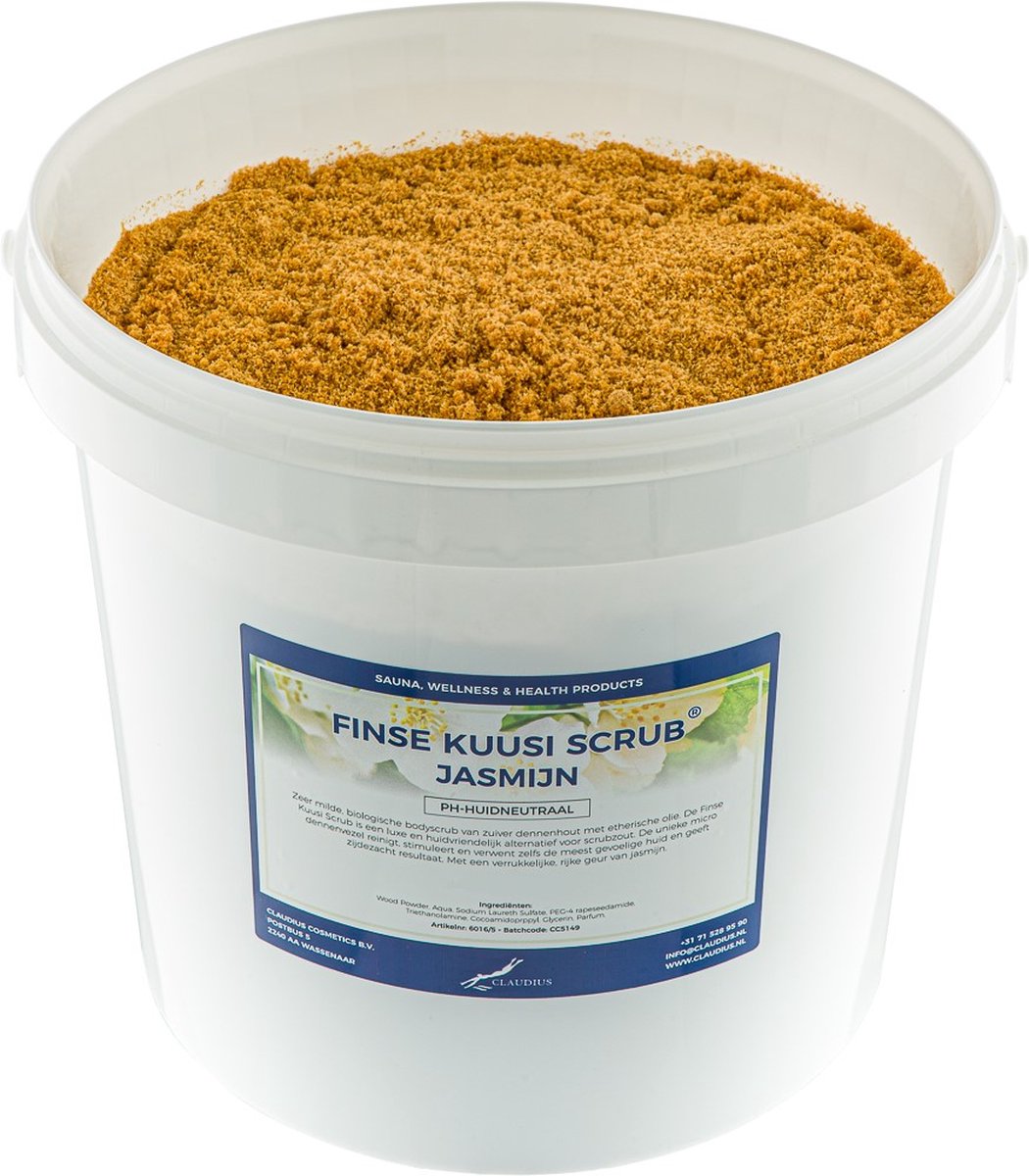 Goedkoopste Kuusi Scrub Jasmijn 10 liter - Hydraterende Lichaamsscrub