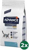 Advance veterinary diet cat gastroenteric spijsvertering sensitive kattenvoer 2x 1,5 kg