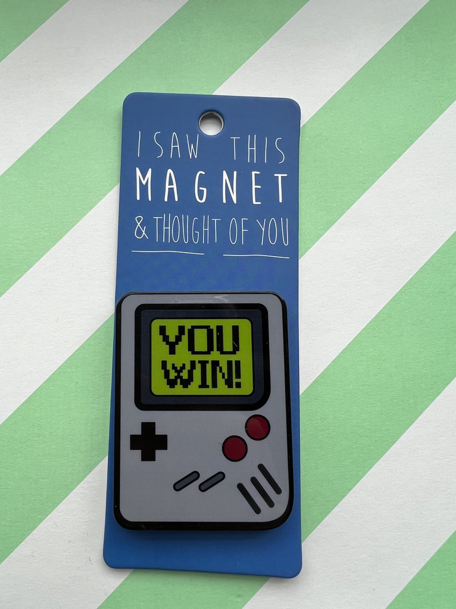 Koelkast magneet - Magnet - You Win! Gameboy - MA67
