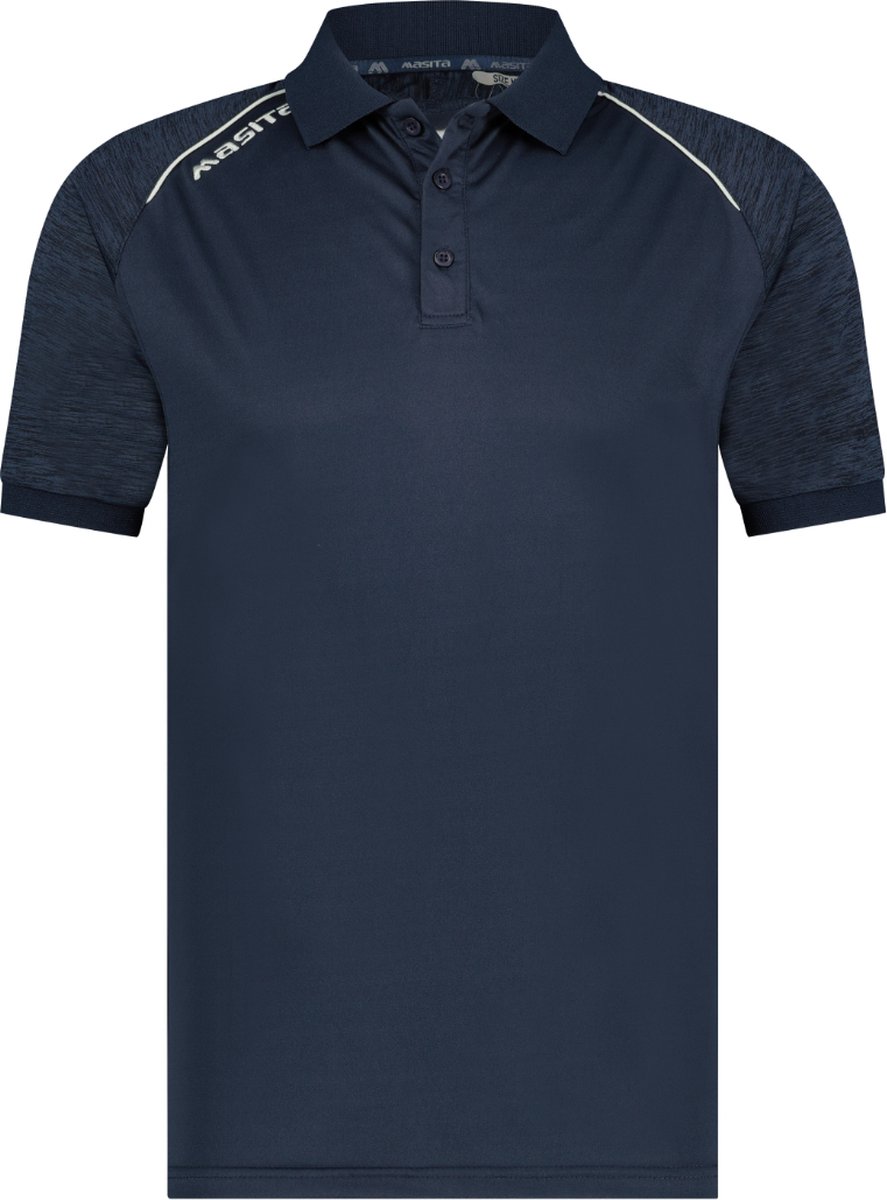 Masita | Polo Shirt Heren - Sportpolo - Korte Mouw - Padel Tennis Polo - Comfortabele & Stijlvol - Teamlijn Supreme - RED - XXXXL