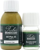 Rubio Monocoat Oil Plus 2C - Ecologische Houtolie in 1 Laag voor Binnenshuis - Smoked Oak, 130 ml