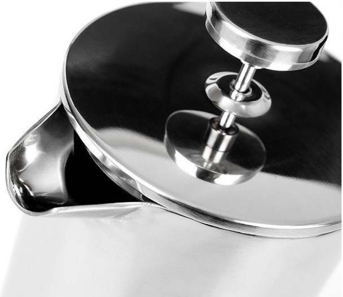 Vienna Coffee French Press Cafetière met Baristalepel – 1 L – Verse