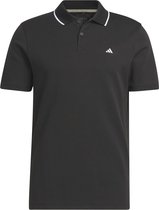 Golfpolo Heren Adidas Go-To Pique Zwart Maat L