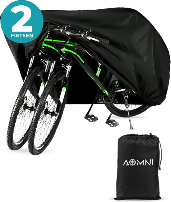 Aomni Universele Fietshoes - Voor 1 Fiets of 2 Fietsen - Waterdicht en Ultra Sterk - Incl. Opbergzak