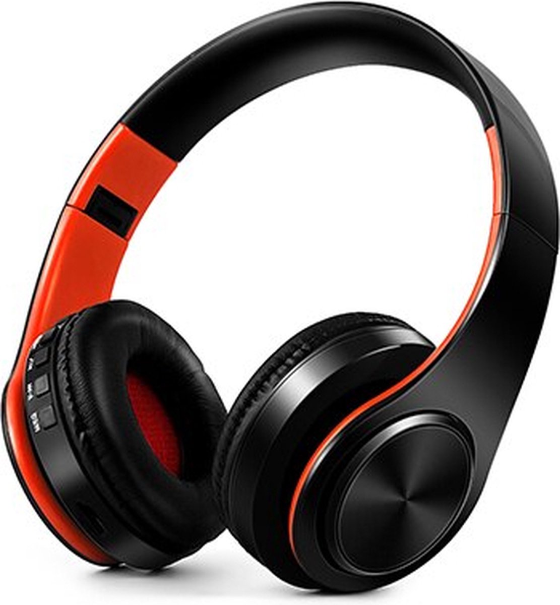 InHarmony® - Koptelefoon - Headset - Oranje Zwart - Active Noise Cancelling Koptelefoon - Over-Ear - Micro-USB - Draadloos - Headphone - Bluetooth - Hybrid ANC tot 86dB - Handsfree bellen - Geschikt voor Apple & Android - 40mm luidspreker