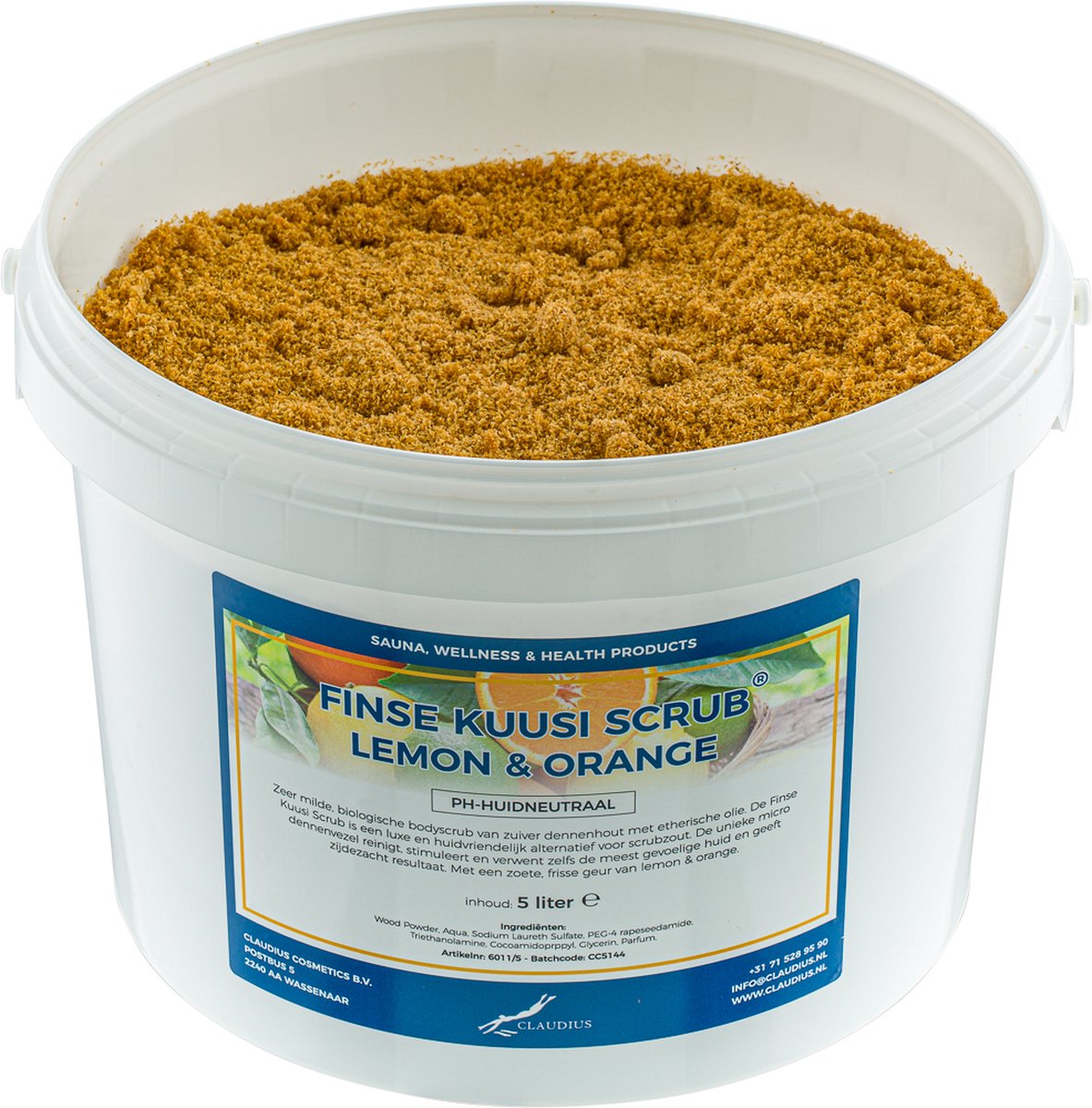 Goedkoopste Kuusi Scrub Lemon & Orange 5 liter - Hydraterende Lichaamsscrub