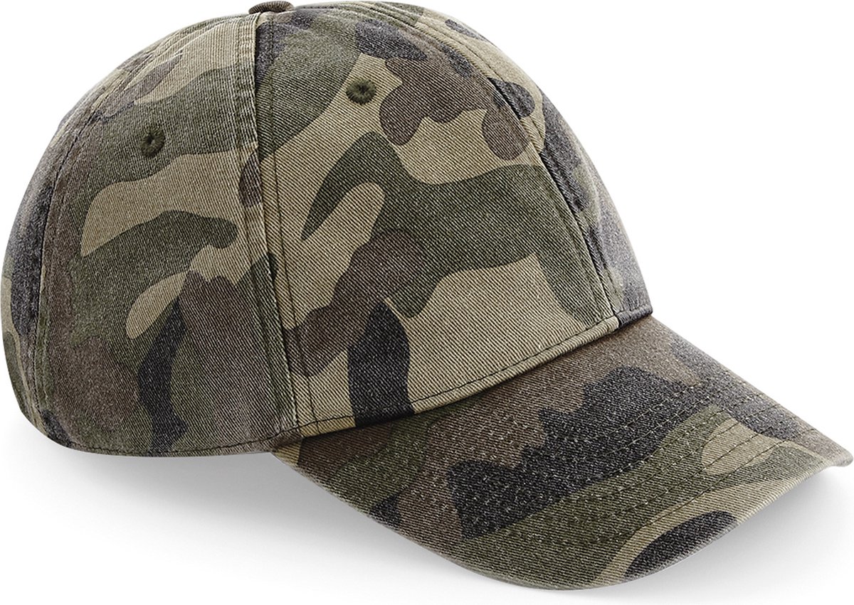 Beechfield 'Low Profile Vintage Cap' Jungle Camo