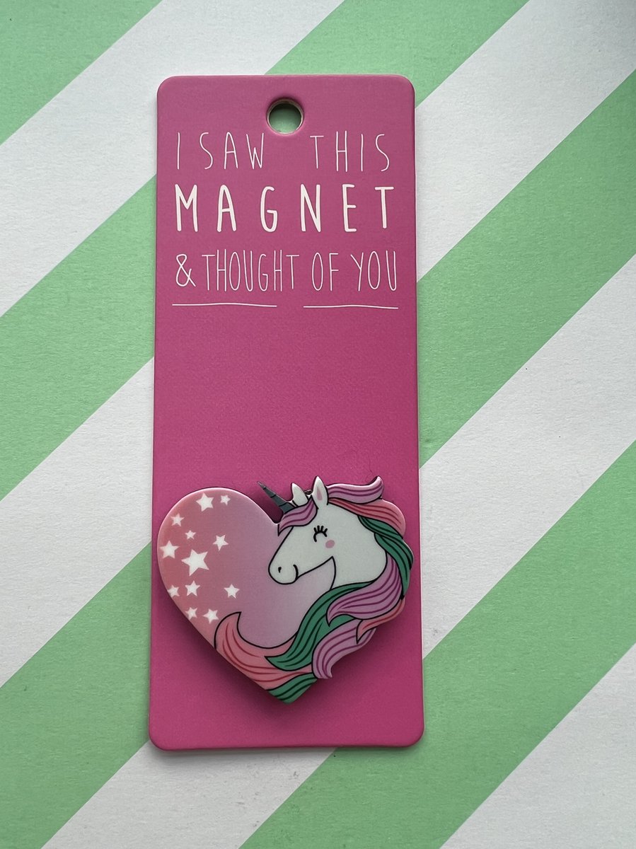 Koelkast magneet - Magnet - Unicorn hart - MA124
