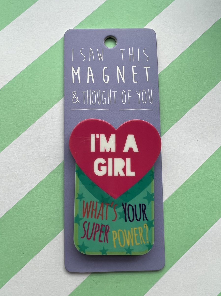 Koelkast magneet - Magnet - I'm a girl - MA131