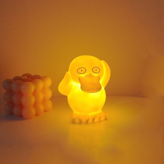 Afbeelding van het spel Pokémon bedlampje Psyduck Pikachu nachtlamp Staand Led Slaapkamer Mini Lamp Pokemon Speelgoed Trading Card Pro