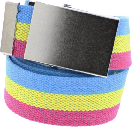 Zac's Alter Ego Ceinture en toile Pansexual Webbing Multicolore