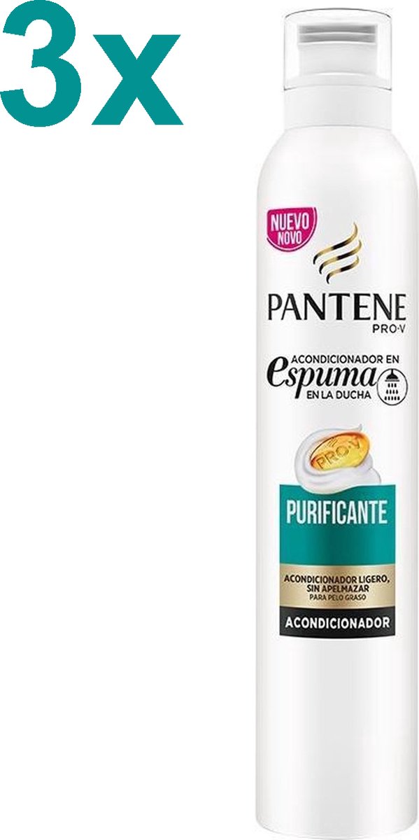 Pantene - PRO-V Espuma - Purficante - Conditioner - Schuim - 3x 180ml
