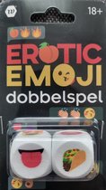 Erotisch dobbelspel - 2 dobbelstenen Emoji - erotisch spel voor koppels - sex dobbelstenen