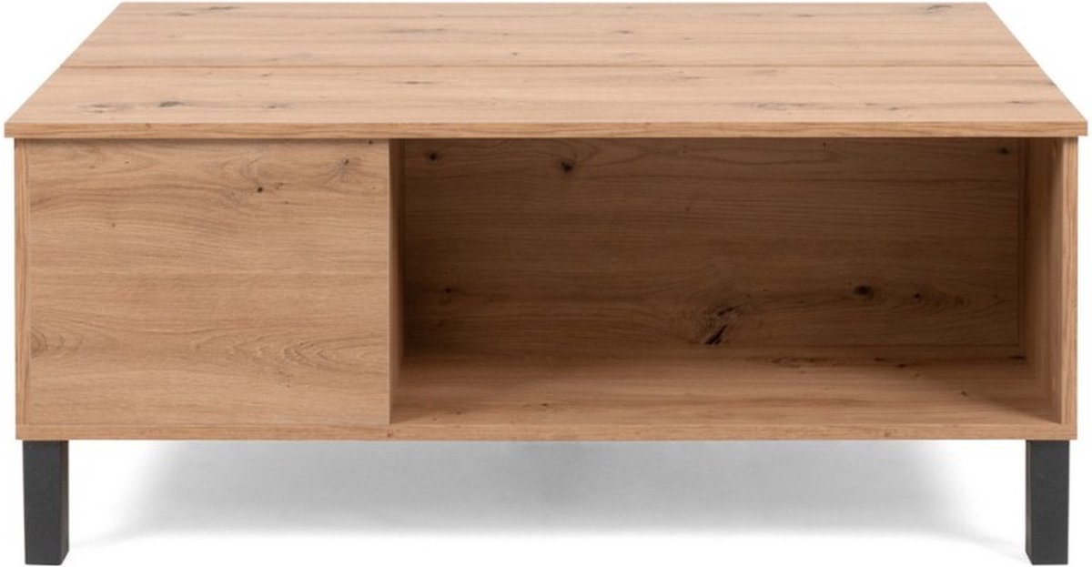 Salontafel Comas 103x67 Met 1 Deur - Eik