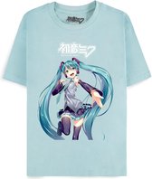 Hatsune Miku - Hatsune Miku Dames T-shirt - 2XL - Blauw