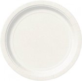 Kartonnen Bordjes Wit 18cm 40st - Wegwerp borden - Feest/verjaardag/BBQ borden /Gebak bordjes maat