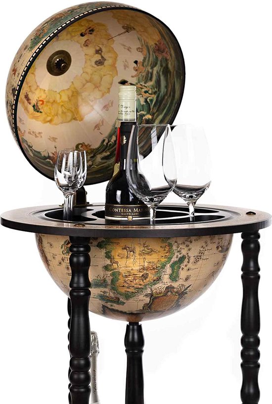 Globe Bar - Home bar - chariot bar - globe bar déco bar table